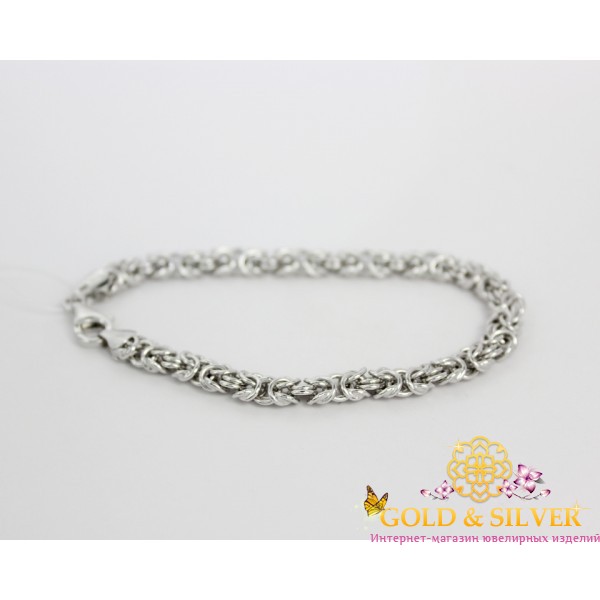 Браслет срібний унісекс "Фенікс" 48090ор , Gold &amp Silver Gold & Silver, Украина